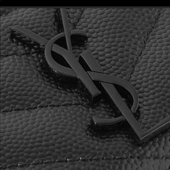 Authentic Saint Laurent Monogram Card Case BLACK - Picture 4 of 9